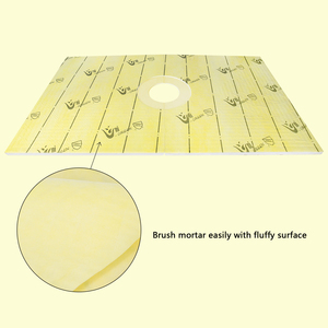 <span class=keywords><strong>Receveur</strong></span> <span class=keywords><strong>de</strong></span> <span class=keywords><strong>douche</strong></span> en mousse EPS OEM d'usine 48 po x 48 po, prêt à poser des carreaux, avec grille <span class=keywords><strong>de</strong></span> drainage en acier inoxydable 304 noir mat - Product Image 3