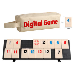 Jeu de société Rummikub classique israélien, jeu de tuiles Mahjong, jeu interactif familial pour adultes et enfants, ensemble portable de voyage - Product Image 5