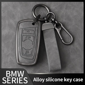 Étui à clés <span class=keywords><strong>en</strong></span> alliage de cuir protecteur de clé de voiture <span class=keywords><strong>en</strong></span> métal de haute qualité pour BMW série 2 nouveaux accessoires de clé de voiture tendance - Product Image 2