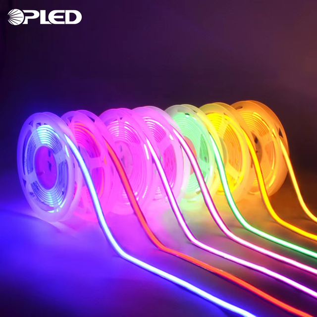 Warm White Super Bright Flexible Suppliers 240 Led Smart Rgb 12v 24v Rgbic Outdoor Waterproof Cob Led Strip Light