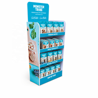 Présentoir personnalisé en PVC pour aliments pour animaux de compagnie, support de présentation pour friandises pour chiens et collations pour chats, étagère de merchandising pour animaleries, présentoir de point de vente
