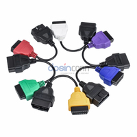 Juego de 6 Conectores de Cable Adaptador OBDII para Escaneo de ECU, Compatible con Fiat Multi EcuScan