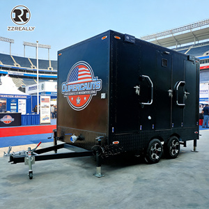 Remorque WC portable pour réunions d'actionnaires, toilettes professionnelles avec bureau d'enregistrement pour sommités financières en extérieur - Product Image 5