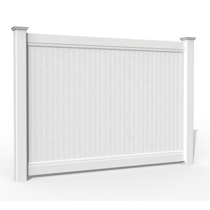 11.3 ''x7/8' 'bảng điều chỉnh PVC riêng tư hàng rào Vinyl hàng rào đường sắt tùy chỉnh màu sắc 2 ''x 7'' solt đường sắt <span class=keywords><strong>tan</strong></span> Vinyl hàng rào - Product Image 6