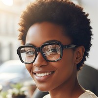 Lunettes d'ordinateur carrées de style élégant à prix abordable avec monture PC épaisse et verres acryliques anti-lumière bleue durables