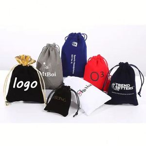 Bolsa de Compras Personalizada Ecológica de Muselina Orgánica, Bolsa Pequeña de Tela de Calicó Blanca con Cordón, Logotipo Impreso - Product Image 5