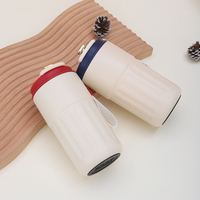 Thermos intelligent en acier inoxydable avec indicateur de température, isolation sous vide double paroi, poignée portable, anti-fuite