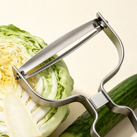 Éplucheur de légumes multifonctionnel en acier inoxydable à large ouverture, râpe à chou, trancheuse à fruits, pommes de terre et concombres, outil de cuisine