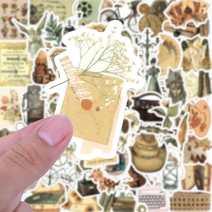 Acción de Gracias dibujos animados vinilo diario pegatinas 50 unids/bolsa logotipo personalizado impermeable Turquía decoración para el hogar vacaciones - Product Image 5