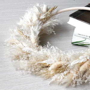 Guirnaldas y Coronas de Flores Secas SoftDream, Marco de Corona de 30 cm con Hierba de Pampas, Decoración Perfecta para el Hogar - Product Image 3