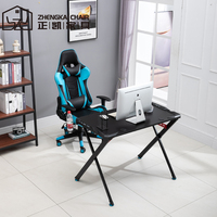 Bureau pour ordinateur de bureau, en Fiber de carbone, en forme de X, pour jeux vidéo