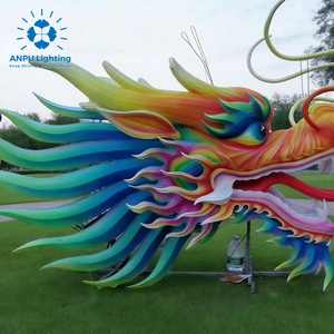 Anpu Lighting - Linterna Gigante con Motivo <span class=keywords><strong>de</strong></span> Cabeza <span class=keywords><strong>de</strong></span> Dragón Chino Colorido, Luz Decorativa <span class=keywords><strong>para</strong></span> Exteriores, Impermeable, <span class=keywords><strong>para</strong></span> Paisajes, Navidad, Halloween y Festivales - Product Image 5