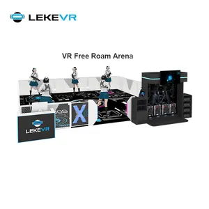 LEKE VR זיכיון מקורה ארקייד משחקי פלטפורמת 4 שחקנים ירי VR מרובה זירת סימולטור