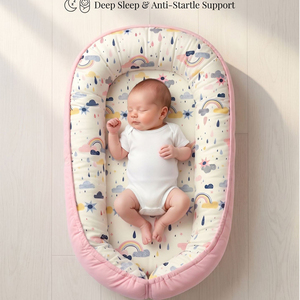 Cuna Portátil para Bebés NZMAN, <span class=keywords><strong>Cama</strong></span> para Bebé en la <span class=keywords><strong>Cama</strong></span>, Colchón de Viaje Plegable de Punto, Lavable, Ropa de <span class=keywords><strong>Cama</strong></span> para Niños - Product Image 2
