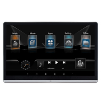 Écran tactile IPS de divertissement pour siège arrière de 14 pouces, entrée HD, lecteur de support de carte SD USB, moniteur de voiture avec appui-tête Android