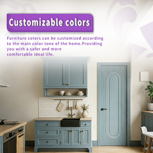 Puerta de Madera para Apartamento EOKO, Puerta de Dormitorio Moderna con Revestimiento de Melamina, Resistente al Fuego e Insonorizada - Product Image 5