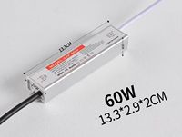 Alimentation à découpage IP67 90% d'efficacité 6W-100W pour bande LED, transformateur, ballast, étanche, anti-humidité, anti-corrosion