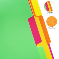 Carpeta de Archivos Expandible de Plástico PP Impermeable A4 de Oficina, Carpeta de Documentos Tipo Acordeón Colorida