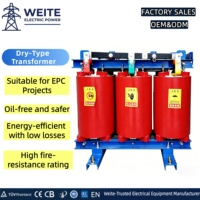 Transformateur sec 500kVA 630kVA 800kVA 1000kVA 6.6kV Triphasé à résine moulée Haute Efficacité pour la Distribution Électrique