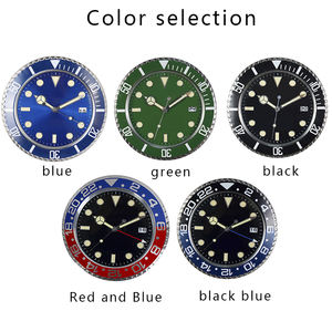 Horloge murale créative de luxe 34cm horloge murale moderne en métal Design Art maison grande horloge de décoration de chambre à coucher <span class=keywords><strong>luminescente</strong></span> numérique - Product Image 5