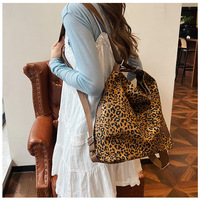 2025 chic sac pour femme tendance 2024 imprimé léopard côté shopping sac fourre-tout pour filles femmes sacs à main et sacs à main en plein air dames