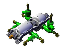 Centrale de cogénération à turbine à vapeur à contre-pression Bowzon 312 MW pour l'extraction de gaz naturel, éco-responsable, avec pompe PLC pour l'alimentation industrielle