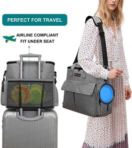 Sac de voyage pour chien BSCI, ensemble de voyage pour animaux de compagnie pour le week-end, sac fourre-tout approuvé par les compagnies aériennes pour chiens et chats, organisateur pour fournitures avec - Product Image 3
