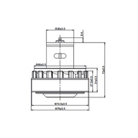 Moteur électrique CC 7,4-25,2 V pour aspirateur, version commande en gros, moteur d'aspiration avec étiquettes personnalisées pour les sociétés d'import-export