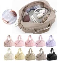 Sac de sport fourre-tout en polyester de haute qualité, coloré, grande capacité, multi-poches, pour femme, fitness, yoga, tennis, voyage, raquette
