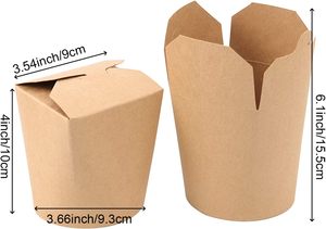 Hot Food Packaging <b>Box</b> 26oz Disposable Noodle <b>Box</b> with UV Coating & Embossing Glossy/Matt Lamination - Product Image 2