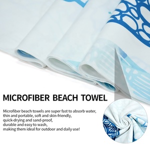 Bán buôn biển rùa in in kỹ thuật số bên bờ biển chăn mềm mại và thân thiện với da khăn bãi biển - Product Image 5