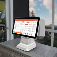Caisse enregistreuse tactile POS 15,6 pouces avec imprimante intégrée 58 mm, 4 Go de RAM, scanner en option pour la restauration, PC POS B1