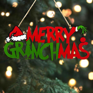 ป้ายไม้สำหรับตกแต่งต้นคริสต์มาสของตกแต่งงานปาร์ตี้วันคริสต์มาสแบบกำหนดเองชิ้นเดียว - Product Image 3