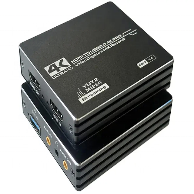 4K HDMI Video Capture Card HDMI to USB 3.0 Video Recorder for OBS Capturing Game Live Streaming
