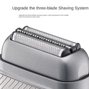 Mini Afeitadora Eléctrica para Hombre, Resistente al Agua IPX6, Inalámbrica con Cable USB, Pantalla LED, Carga Rápida, Portátil, para Cuerpo y Rostro, Triple Cuchilla - Product Image 3