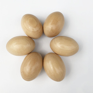 Hot Sale Wooden <strong>Egg</strong> Real Wood <strong>Egg</strong> <strong>Egg</strong> Shape Crafts - Product Image 1