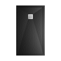 Personnalisation artificielle solide Beige surface antidérapante pierre 1200x panneaux de base de douche étanches pour porte de douche
