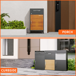 घर के बाहर बड़े पैकेज वाटरप्रूफ धातु स्टील लेटर मेल मेल बॉक्स पोस्ट स्मार्ट पार्सल डिलीवरी ड्रॉप बॉक्स - Product Image 5