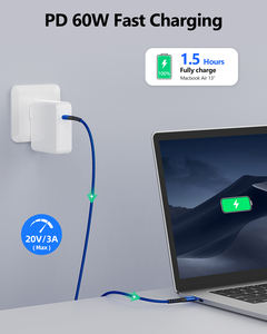 Cable de Datos de Carga Rápida Dual C de 60W 3A Personalizado de Fábrica, Cable Duradero y Ecológico para Teléfono Móvil - Product Image 4