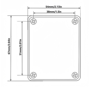 Placa de acero y tornillos para reforzar la conexión del cuerpo al mástil de guitarra eléctrica y <span class=keywords><strong>bajo</strong></span> - Product Image 5