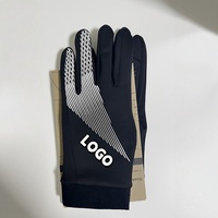 Gants de sport pour hommes à logo de marque, très tendance, en coton/élasthanne tricoté, épais, respirants, antidérapants, compatibles écrans tactiles