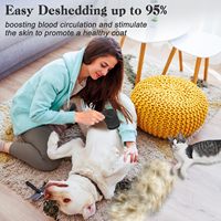Brosse autonettoyante pour chien en gros, outil de démêlage pour animaux de compagnie pour chats, fournisseur pour salon de toilettage