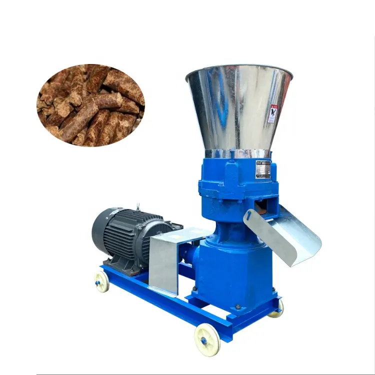 Machine à granulés de grains de maïs et de paille de haricot équipement machine à granulés d'alimentation électrique biphasée à séchage et séchage