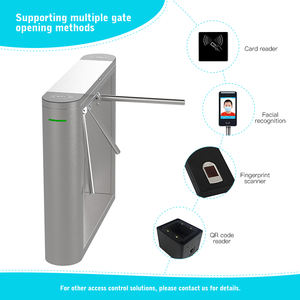 Système de barrière d'accès intelligent HCW <span class=keywords><strong>TCP</strong></span>/<span class=keywords><strong>IP</strong></span> QR <span class=keywords><strong>ESD</strong></span> Tourniquet d'entrée Contrôle de foule Tourniquet trépied - Product Image 5