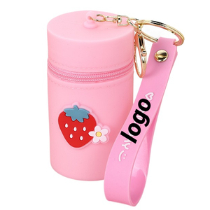 Min Children's Silicone Eco Friendly Bucket Bag Versatile Zero Wallet Earphone Case Cute - Product Image 1