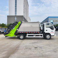Camion à ordures compacteur Isuzu 4X2 5m³ à benne basculante, personnalisation pour le commerce extérieur