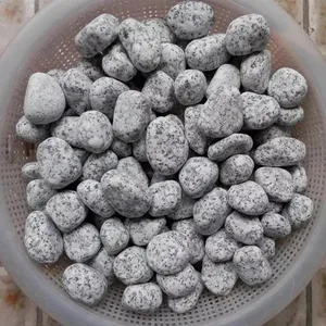 wholesale decorative washed river grey white black lava pearl landscaping river stone cobbles pebbles indonesia