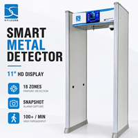 Detector de Metales Tipo Puerta para Seguridad Escolar con Pantalla LCD Inteligente y Baja Tasa de Falsas Alarmas, Solución de Seguridad para Campus