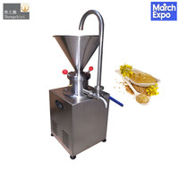 Machine à fabriquer le beurre de cacahuète, petite machine automatique pour la production de beurre d'amande, de cacao, de noix et de tahini, moulin colloïdal