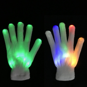 Gants de fête d'Halloween avec éclairage <span class=keywords><strong>LED</strong></span> squelette clignotant - Product Image 1